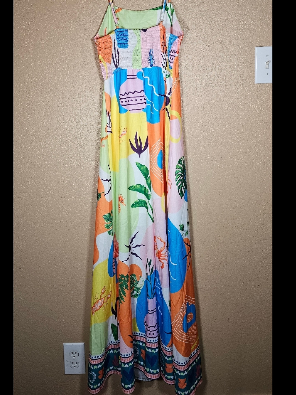 Spaghetti-Strap Maxi Dress in Multi Color - Picture 5 of 6